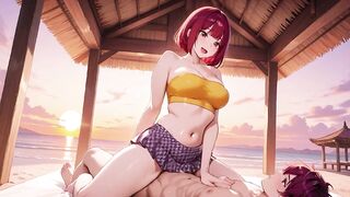 U’ll Not at any time Guess How Unfathomable This Redhead Anime Sweetheart Takes It at Sunset