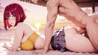U’ll Not at any time Guess How Unfathomable This Redhead Anime Sweetheart Takes It at Sunset