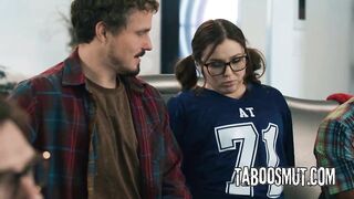 Hawt Hottie Gets Double Teamed by Her Stepdad's Allies Right Behind His Back - Leana Lovings