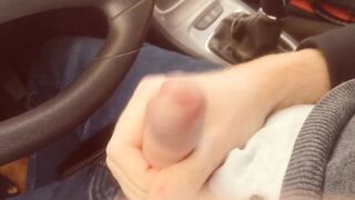 Real amateur jerking in his car and cumming whilst listening Tina groaning and immodest talk