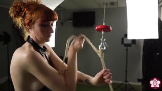 Bastinado Balance Heels Earn Serf Mila a Harsh Caning in Servitude Predicament