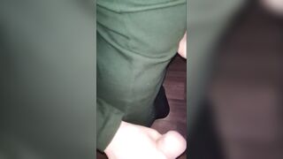 Pretty anal-act of love on the table with a cute wench. Anal comshot.