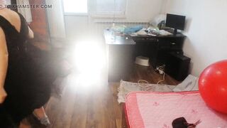 Amateur Woman Has Joy Trying on Raiment and Cutting 'em