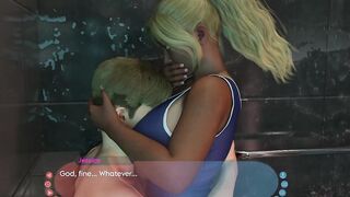 Sneaky Locker Room Shower Sex - Trying Not to Get Caught by the Swim Team - #6 - Tower Hunk - by Porn Game 4u