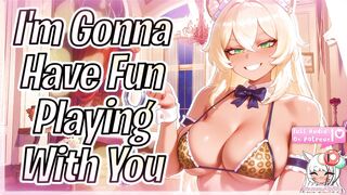 [F4M] Toyed With By A Competitive Cougar Catgirl Maid ‍[Horny ASMR}
