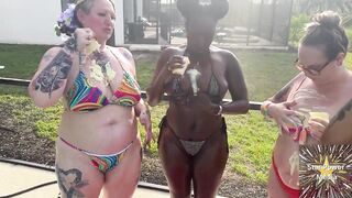 Creamy Custard Playtime: Savanna, Giana, Bleu & Livie Get Bawdy