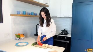Neighbour Says This chab Wishes to Learn How to Cook, but It Turns Out This chab Wishes Me in Anal