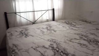 Hot Stepmom Cleans the Bedroom in a Belt and Films Herself for Her Stepson