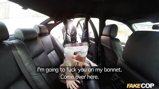 Fake Cop - Sexy Cyclist with Large Melons and Pleasing Booty Takes Large Load