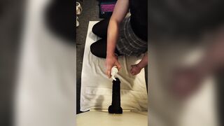 Sadie training her butt for BBC