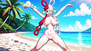 One Piece Sweethearts - One Piece female characters dancing in bikini topless and undressed - AI Generated