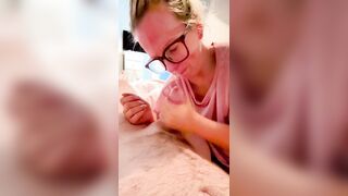 Just a Stepmom Getting Soaking Moist and Drilled Then Sucks Him Untill That guy Blows