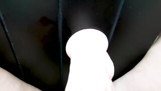 POV BOUNCING BREASTS ON A REALISTIC SEX TOY