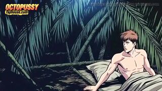 Hot White Wife Tastes a Large Ebony Dick in Front of Her Cuckold Spouse. Toon Comic Story