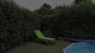 Breasty French mother I'd like to fuck in Garden Foursome