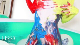 Messy and Moist Body Paint