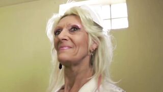 A Aged Nurse Getting Drilled in Her Office