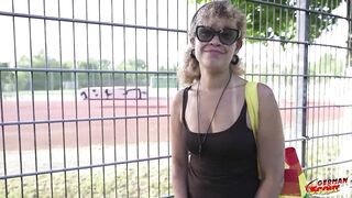 German Scout - Skinny German Latin chick Aged Jessie Lie Pick up for 1st Casting Screw