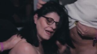 Older Woman Offered for a Hardcore Group-sex at a Swinger Club