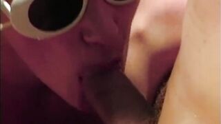 Pretty large titties golden-haired cunt banging trio in the swimming pool