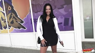 German Scout - Brown Skin Inked Molly Sweetmeat Pick up for 1st Casting Bang in Berlin