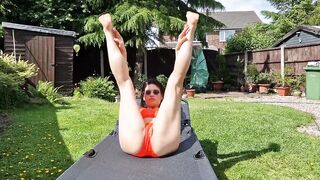Undressed Sunbathing in Front of Neighbours