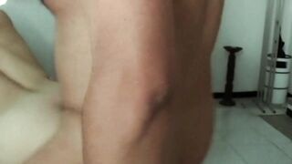 Lustful mother I'd like to fuck's Curly Cunt Stretched and Filled with Palpitating Schlong