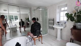Training Zero Soaked Shaving my Serf's Head Absolutely Shaved - Humiliation