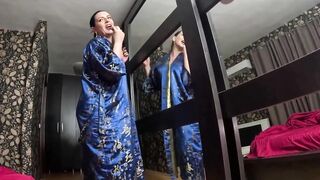 Horny Geisha Dream Unfathomable Mouth, Satin Tease and Cum Play