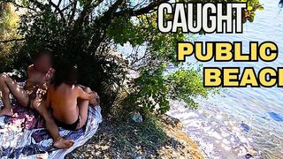 Flashing My Rod in Front of Stepdaughter on a Public Beach and This babe Helps Me Cum in Front of Everybody