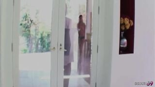 Neighbour Seduces Sexy Golden-haired Teen Ashley Jensen and Screws Her in Her Taut Cunt