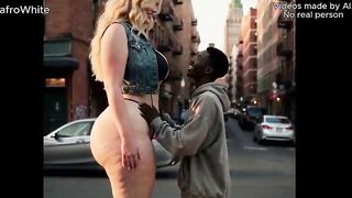 AI generated hawt afro nigerian black americans in the united states of american. screwing large tall large booty large breasts ebony and white african adults out of jo-bag
