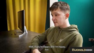 CuckoldXXX - Lalin girl Lucy Mendez Pays Rent with Her Twat During the time that Her Cuck Boyfriend Watches