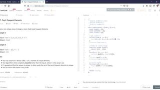 Top K Frequent Elements (Code With Me)