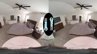 WETVR Sexy Sorority Blond Sneaks In Her Boyfriend For A Hawt VR Screw