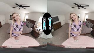 WETVR Sexy Sorority Blond Sneaks In Her Boyfriend For A Hawt VR Screw