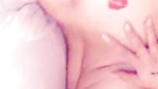 Nasty large booty teen plays with her taut vagina