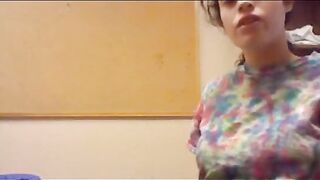 showing my breasts & butt in public office