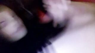 Screwing and fingering hawt CD femboy on the daybed