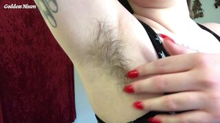 My Hairiest Pits - Shaggy Armpit Worship Sweat Fetish Brunette hair All Natural