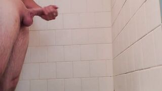 Stroking in the shower!!