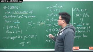 [背後插入][巨乳][裸體[中出][教學]【張旭微積分】微分篇主題八：切線專論 - 精選範例 8-6 - 2020 版