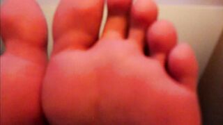 closeup of her consummate feet and soles