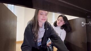 I didn't realize my maid was so sexy, this babe bent down to clean the study.