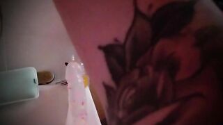 Screwing my fresh fucktoy, suction cup sex-toy for the 1st time
