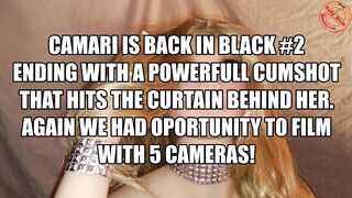 CAMARI IS BACK IN EBONY INCREDIBLE FORCE 150CM SPUNK FOUNTAIN HITS CURTAIN BEHIND