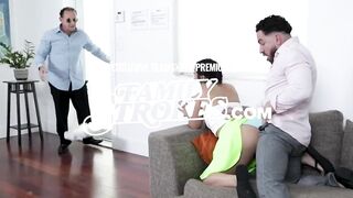 Aggressive Breasty Stepsister Gets Her Cunt Pounded During A Hawt Three-some In The Therapist’s Office