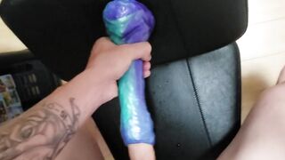 Alien Tenticle Flesh Light VS Large Dong - Intensive Boy Groaning