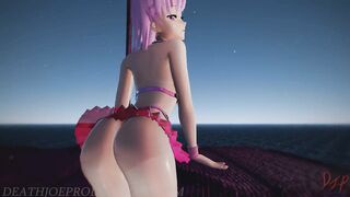 MMD R18 Hawt Bare Misaka - Enchanting Devil 1087