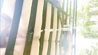 Myra's public pissing and void urine drinking adventures compilation. 4K